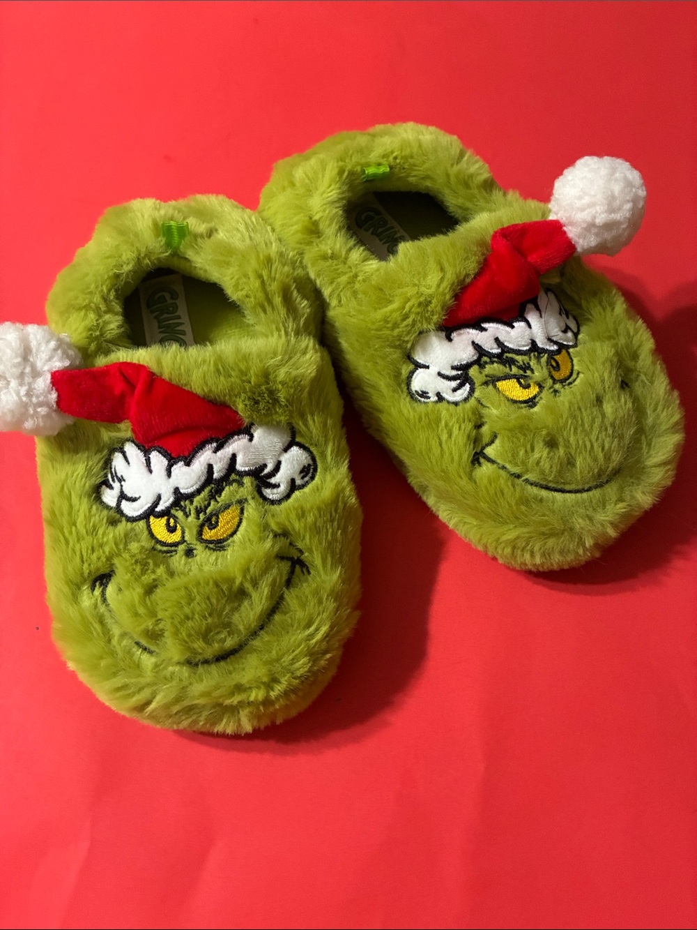 SANTA GRINCH TODDLER SLIPPERS